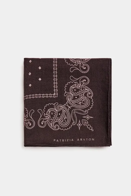 Šátek z vlny a hedvábí