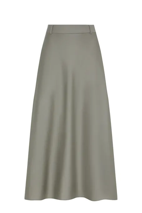 Vlněná midi sukně