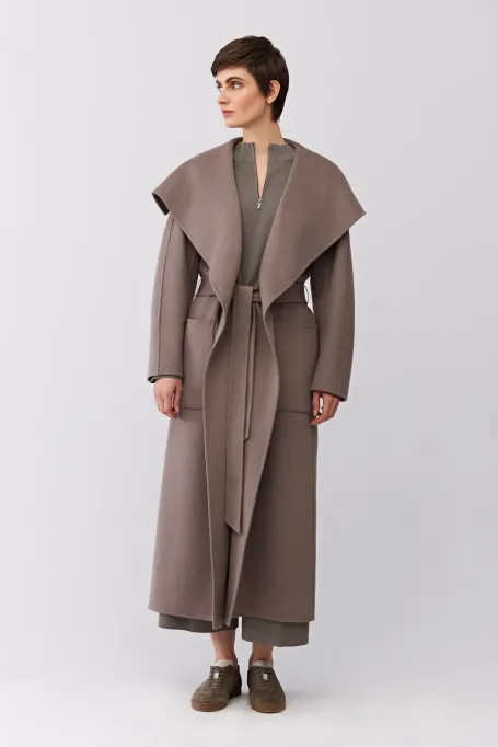 Doubleface kabát s hedvábím