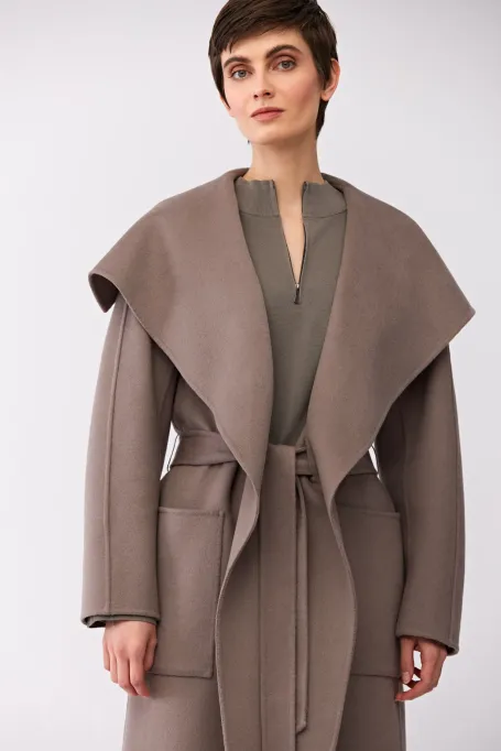 Doubleface kabát s hedvábím