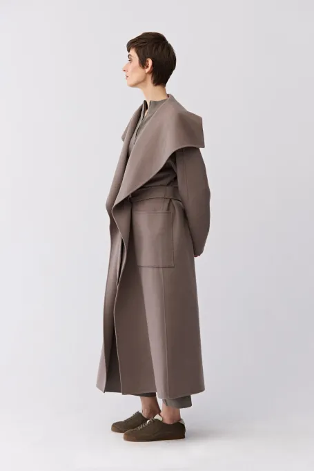 Doubleface kabát s hedvábím