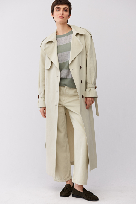 Pruhovaná halenka s kašmírem a hedvábím