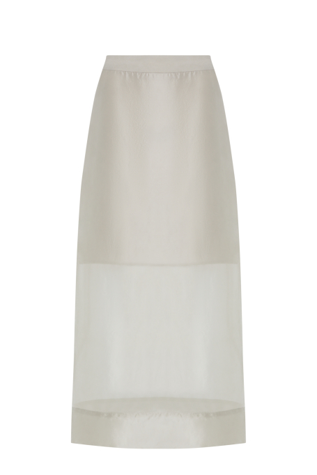 Transparentní sukně s příměsí hedvábí