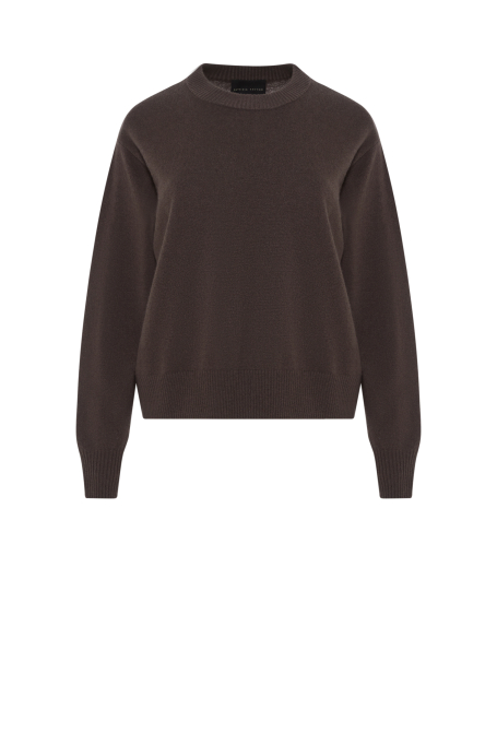 Hnědý svetr z merino vlny