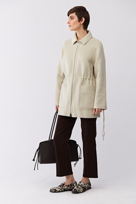 Doubleface bunda s hedvábím