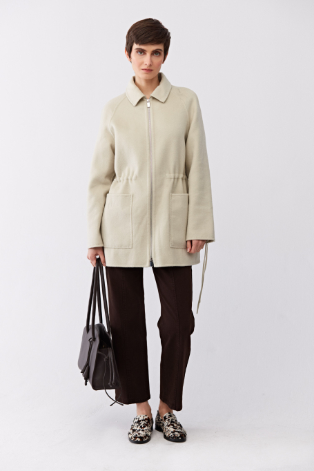 Doubleface bunda s hedvábím