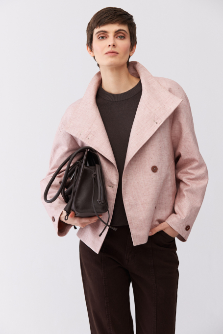 Hnědý svetr z merino vlny