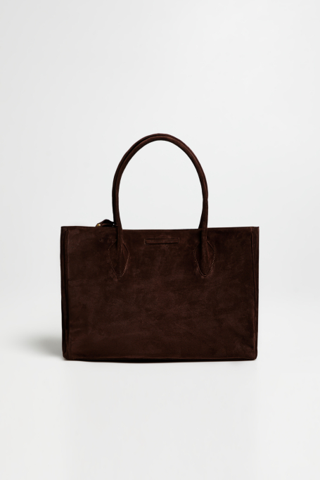 Velká shopper taška ze semišové kůže