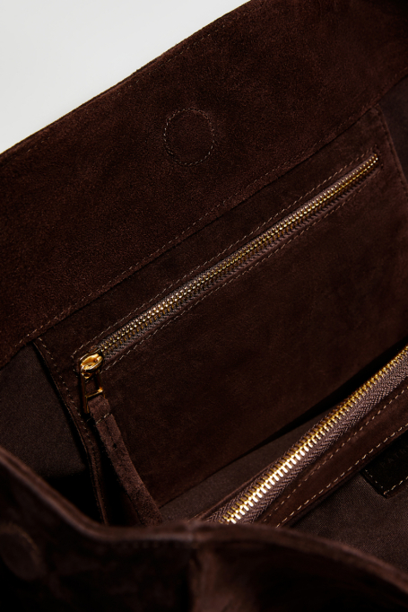 Velká shopper taška ze semišové kůže