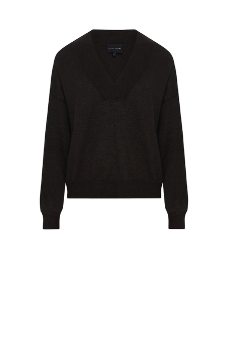 Hnědá halenka s jačí vlnou