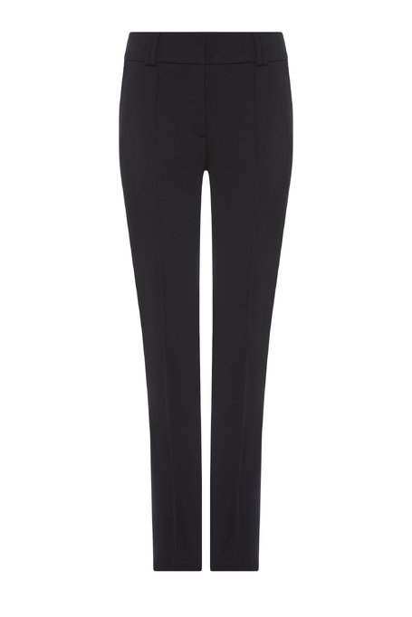 Černé kalhoty s úzkou nohavicí 