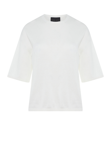 Bílá halenka s hedvábím 