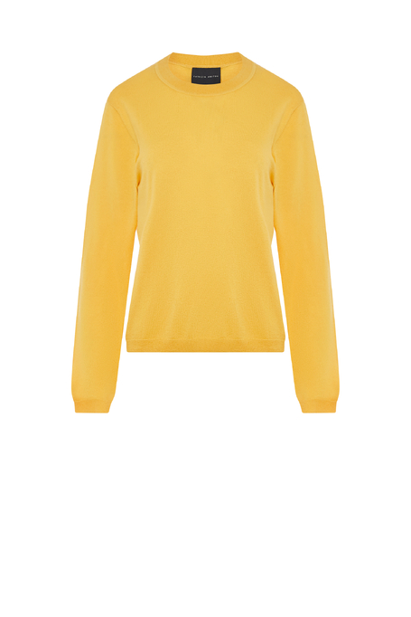 Žlutá halenka z merino vlny s dlouhým rukávem - Patrizia Aryton Žlutá halenka z merino vlny s dlouhým rukávem - Patrizia Aryton