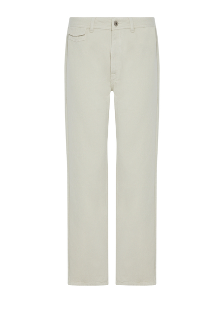 Zelené kalhoty s lnem 