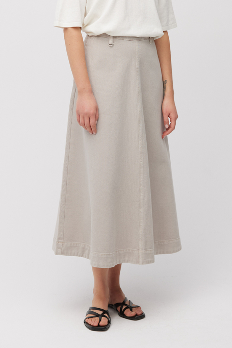Šedá džínová sukně s lyocellem 
