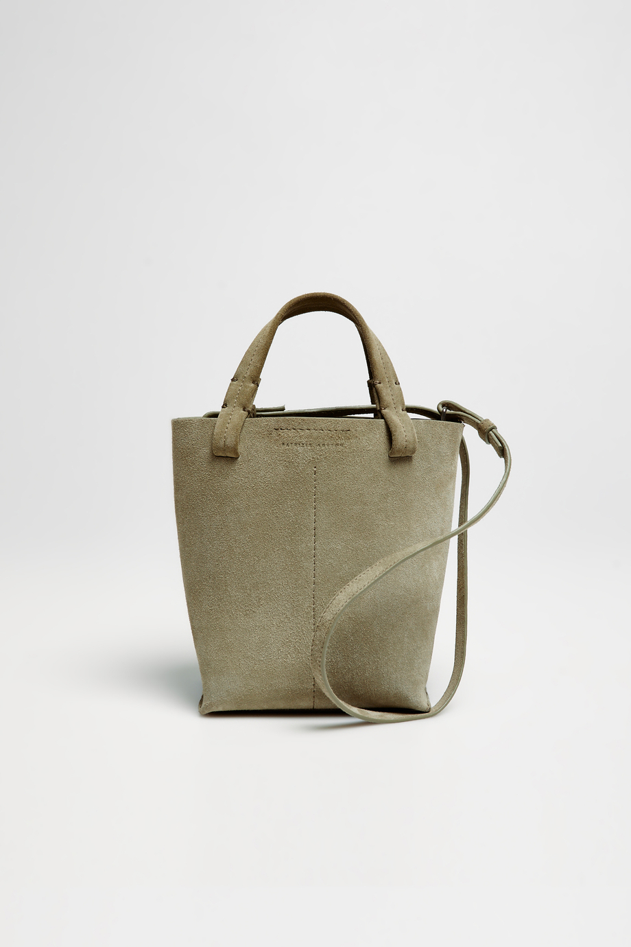 Zelená bucket kabelka ze semišové kůže - Patrizia Aryton Zelená bucket kabelka ze semišové kůže - Patrizia Aryton