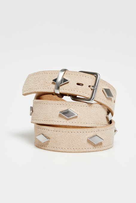 Kožený pásek s cvoky - Patrizia Aryton