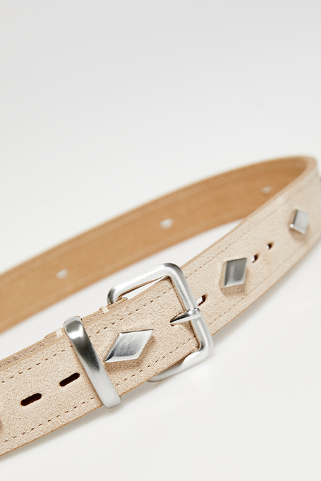 Kožený pásek s cvoky - Patrizia Aryton