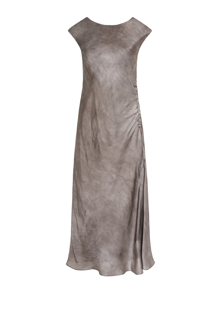 Hedvábné midi šaty s rozparkem - Patrizia Aryton