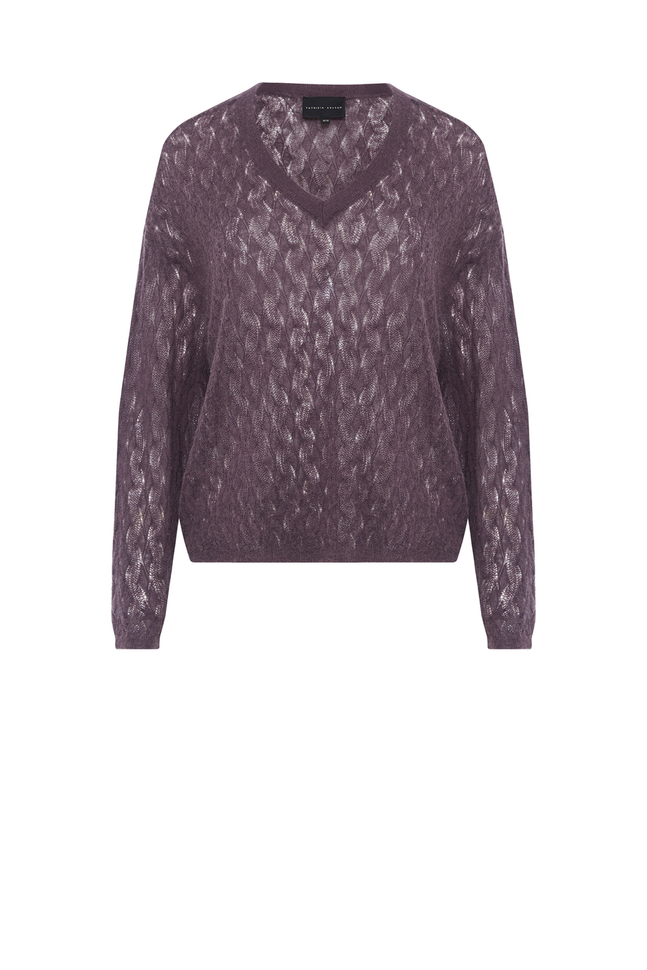 Volný svetr s alpakovou vlnou v barvě lilku - Patrizia Aryton Volný svetr s alpakovou vlnou v barvě lilku - Patrizia Aryton