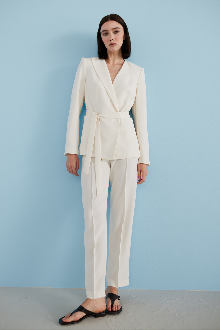 Béžové kalhoty k obleku Lotto - Patrizia Aryton Béžové kalhoty k obleku Lotto - Patrizia Aryton