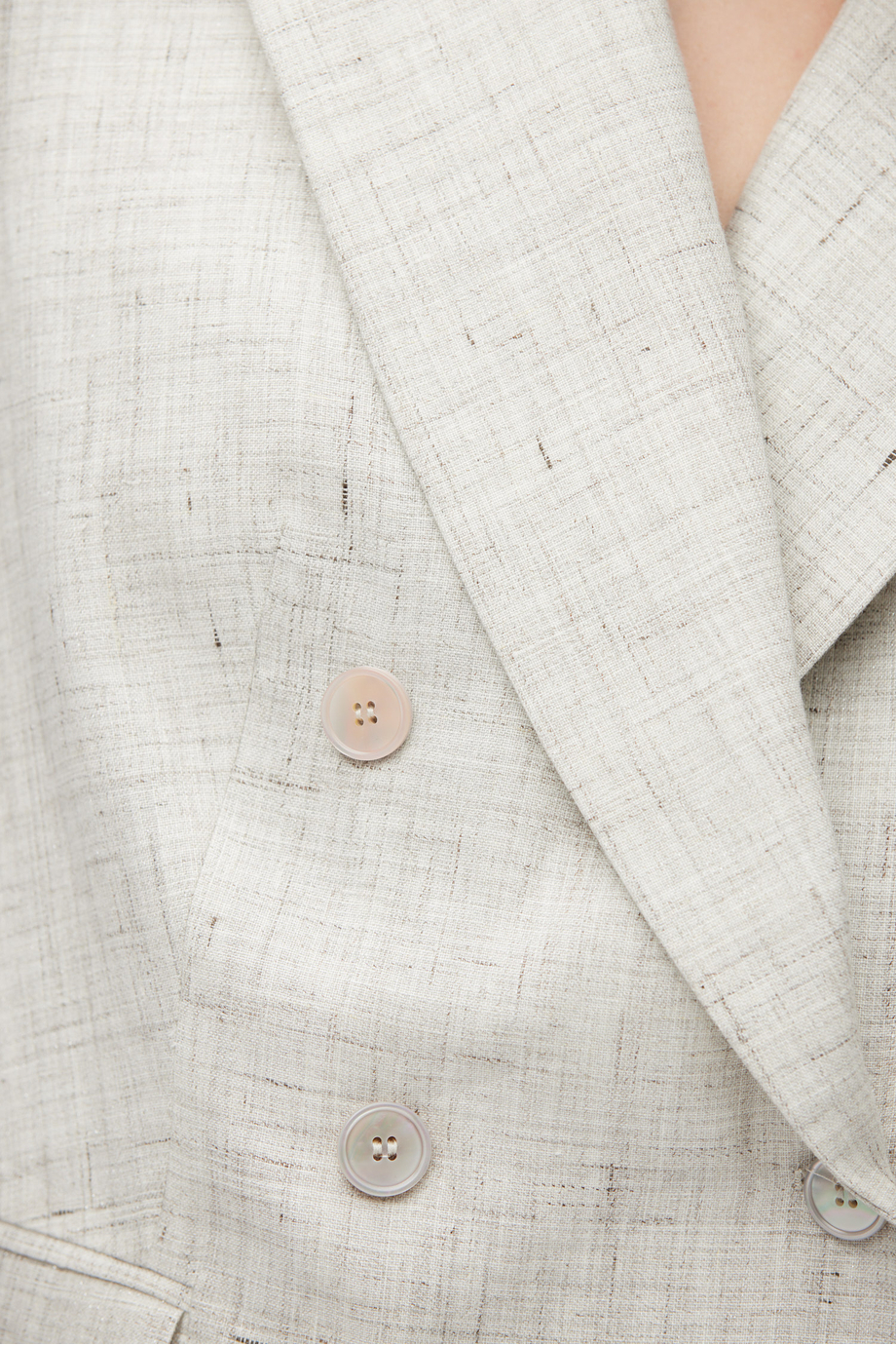 Béžové lněné sako do kostýmu Béžové lněné sako do kostýmu