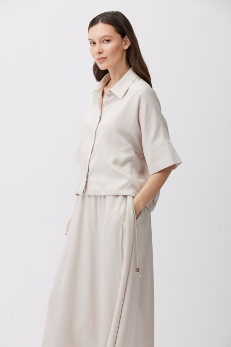 Bomber halenka ze směsi lnu a lyocellu - Patrizia Aryton